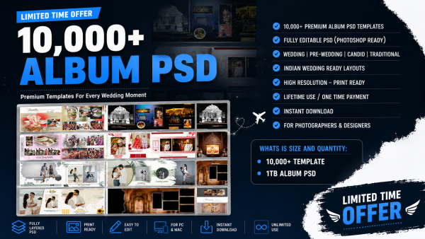10,000+ Wedding Album PSD Bundle